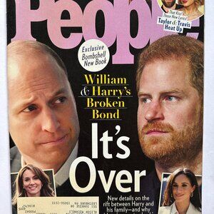 People Magazine 11/27/2023 William & Harry Cover With Label
